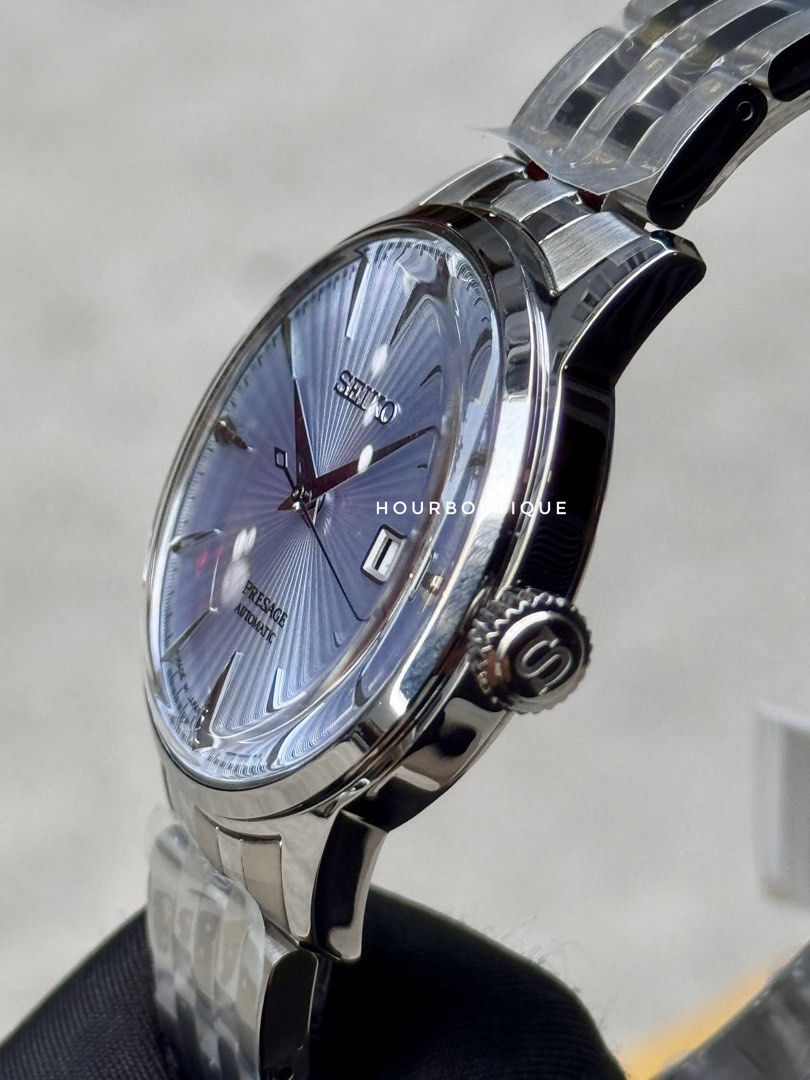 Brand New Seiko Presage Blue Cocktail Time Automatic Watch SRPE19J1