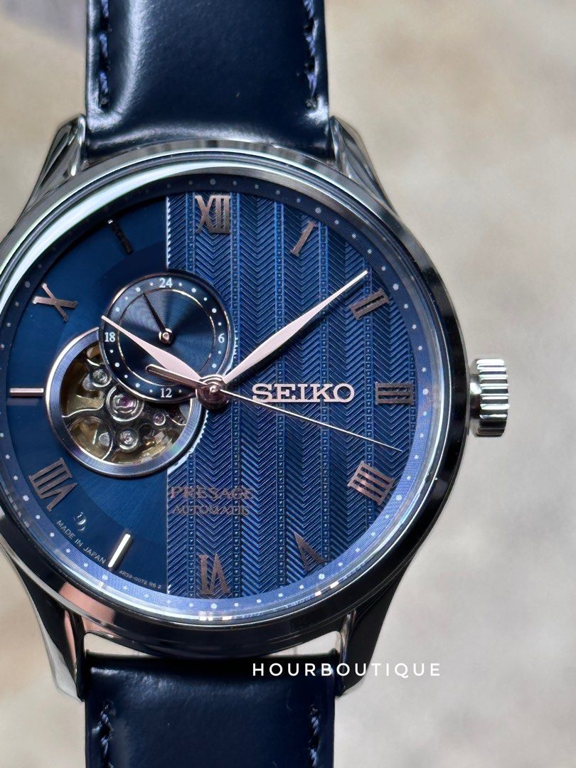 Brand New Seiko Presage Blue Dial Zen Garden Automatic Men’s Watch SARY187