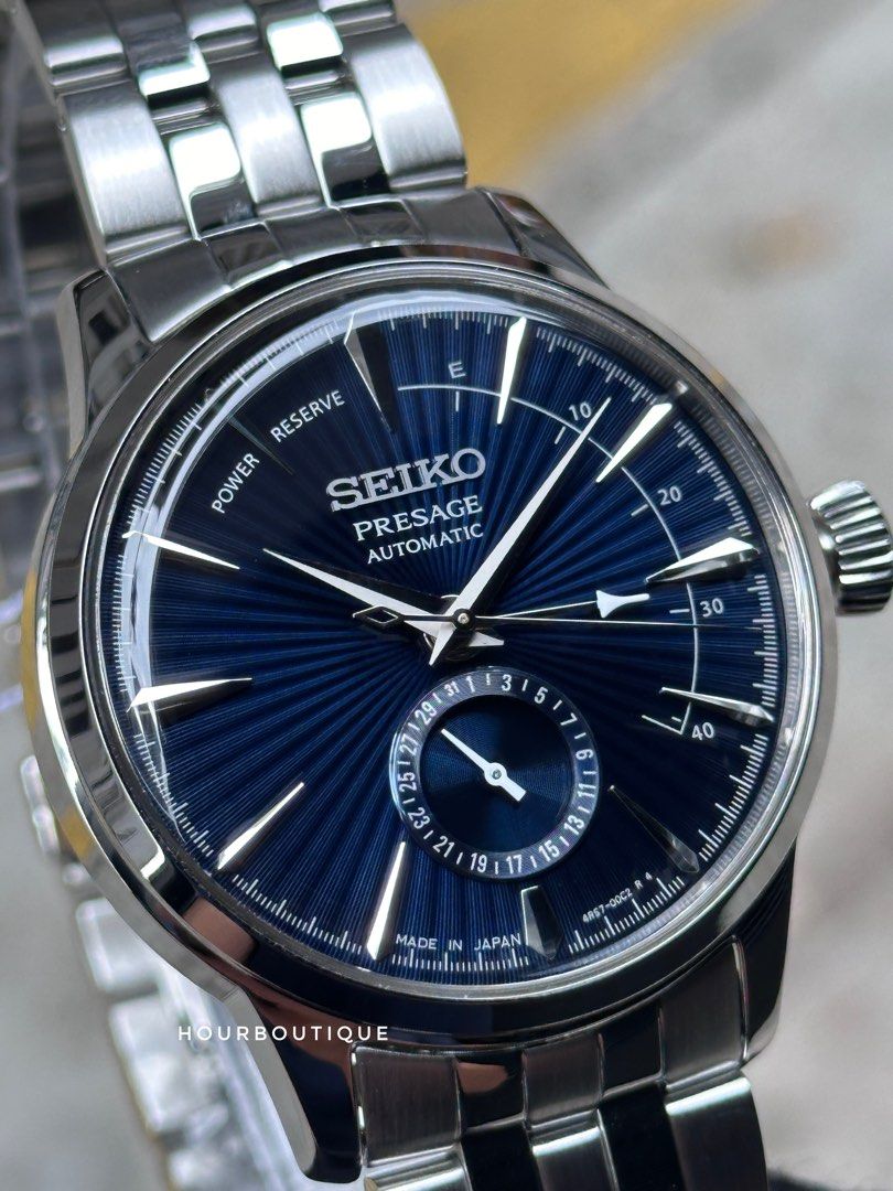 Brand New Seiko Presage Cocktail Time Dark Blue Dial Automatic Watch SSA347J1