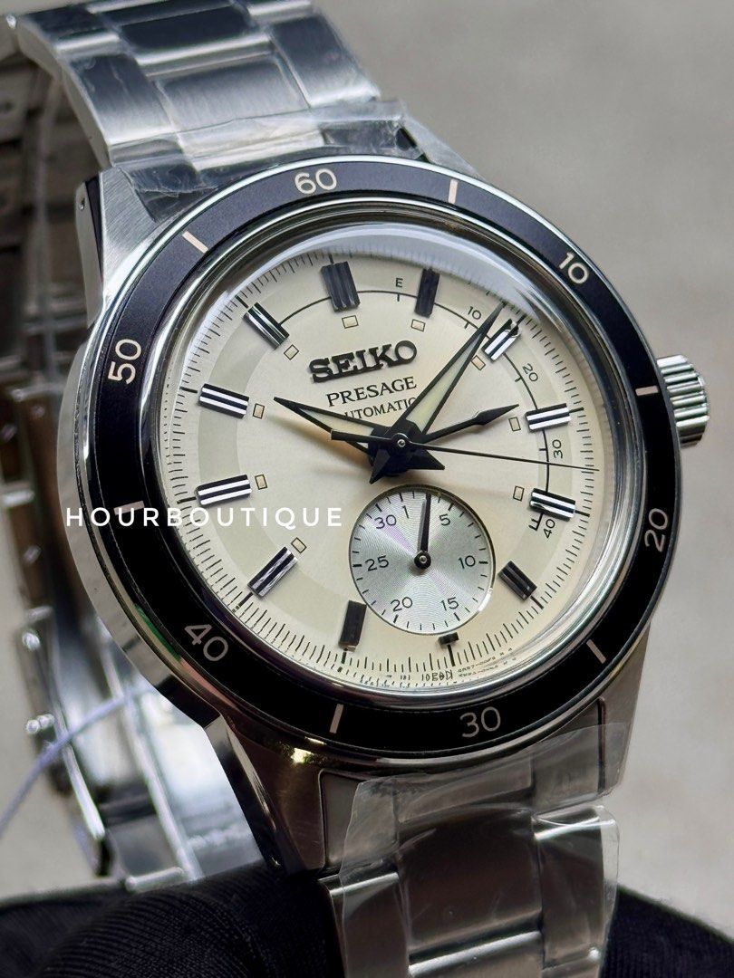 Brand New Seiko Presage Cream Dial Power Reserve Gauge Automatic Watch