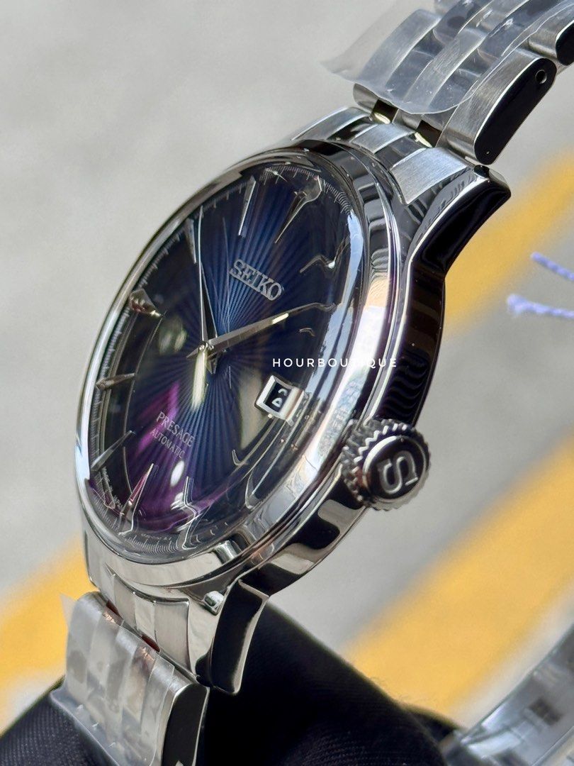 Brand New Seiko Presage Dark Blue Dial Cocktail Time Automatic Watch SRPB41J1