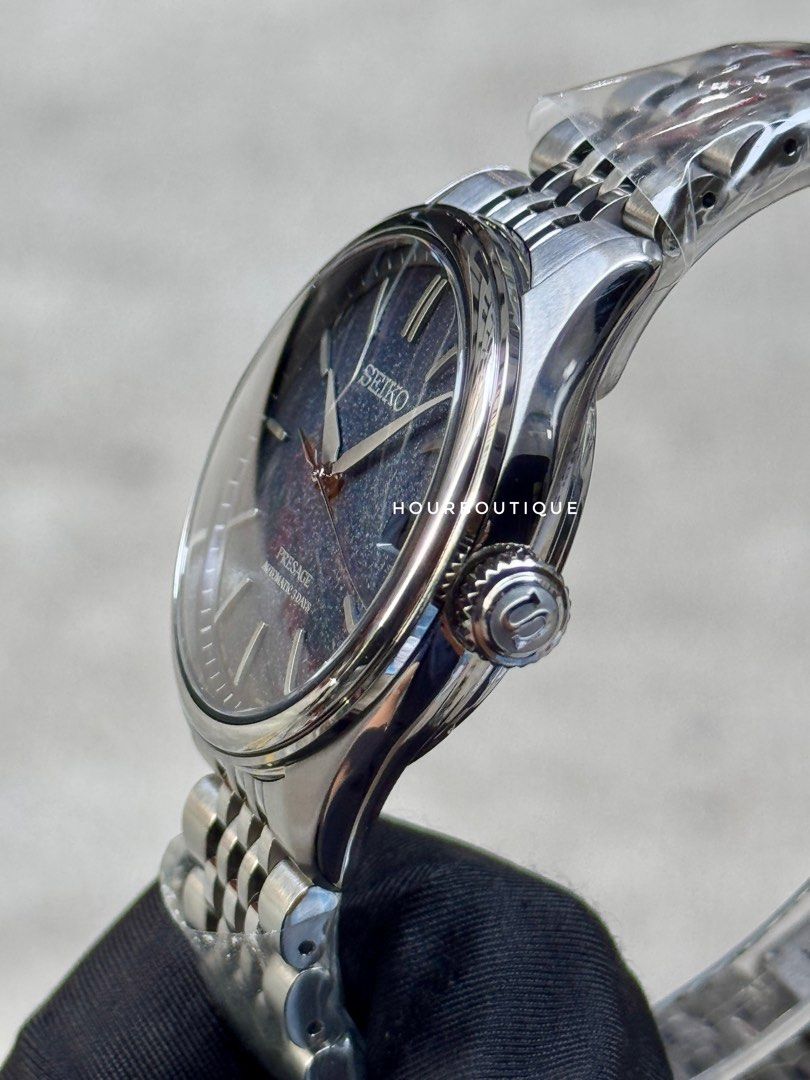 Brand New Seiko Presage Dark Blue Sand Blasted Dial, Automatic Watch SARX133