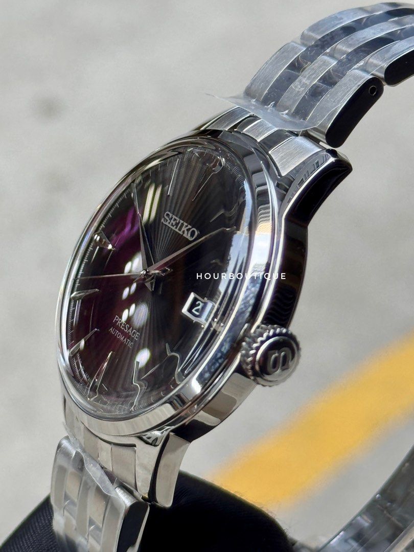 Brand New Seiko Presage Dark Grey Dial Cocktail Time Automatic Watch SRPE17J1
