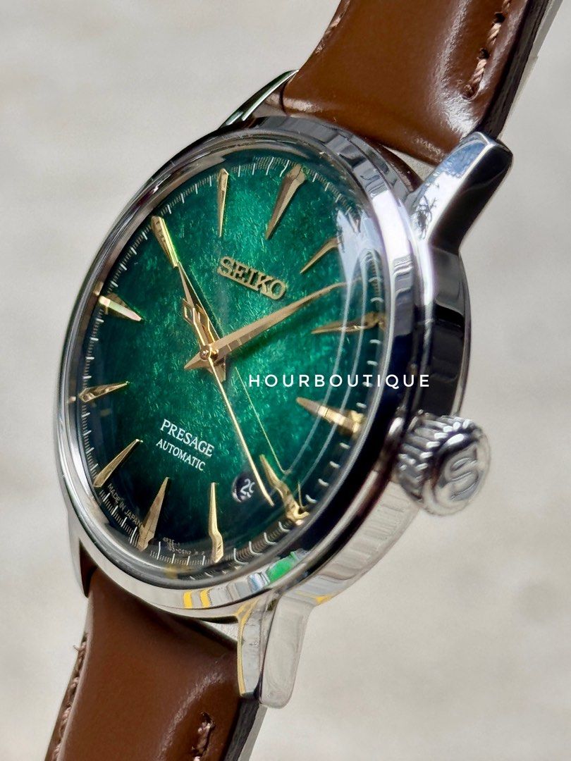 Brand New Seiko Presage Green Dial Automatic Watch HCB002J1