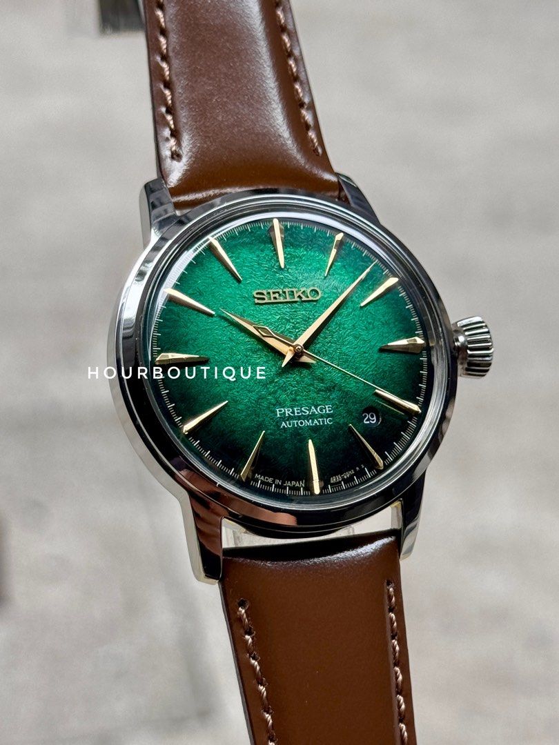 Brand New Seiko Presage Green Dial Automatic Watch HCB002J1
