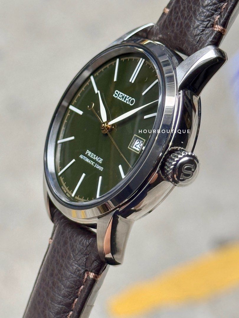 Brand New Seiko Presage HandCrafted Urushi Green dial Automatic Watch SPB407J1