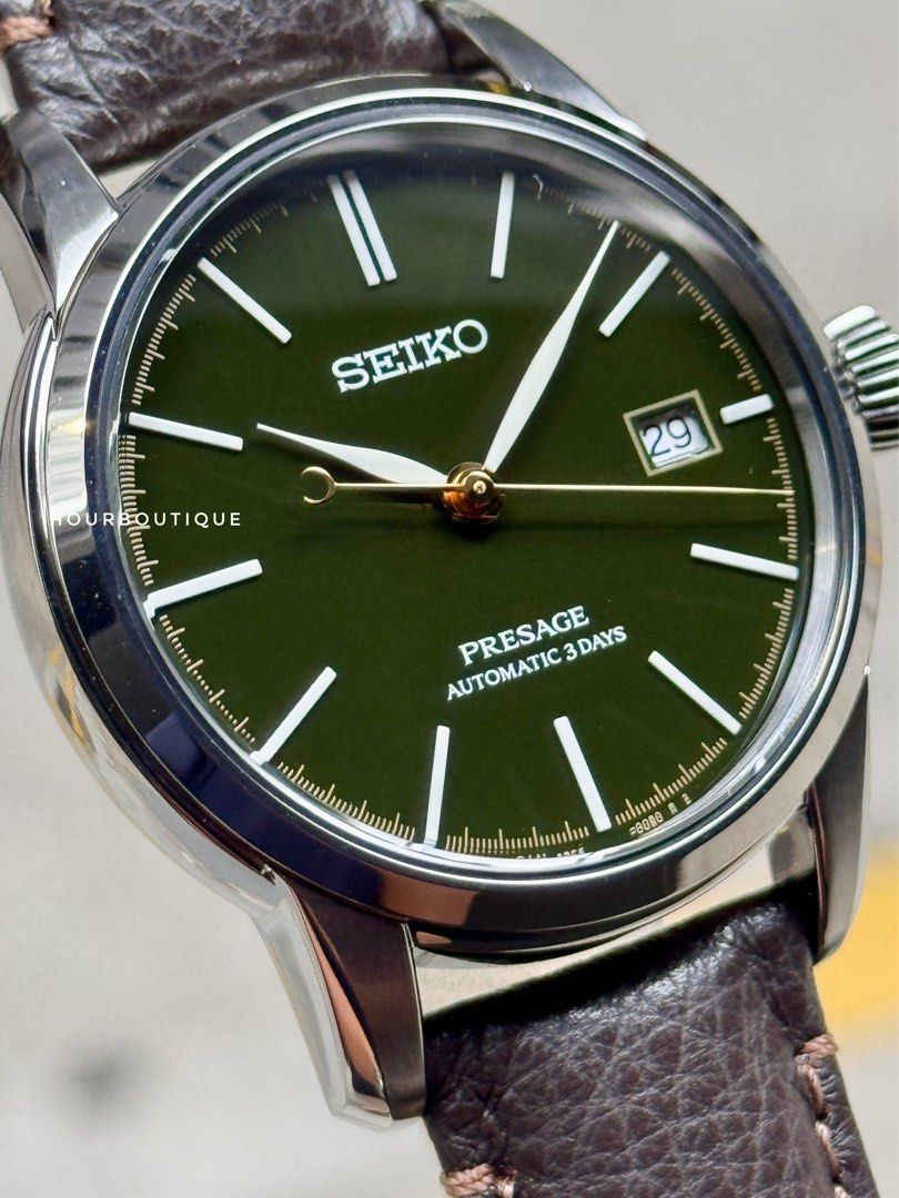 Brand New Seiko Presage HandCrafted Urushi Green dial Automatic Watch SPB407J1