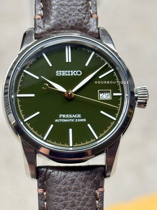 Brand New Seiko Presage HandCrafted Urushi Green dial Automatic Watch SPB407J1