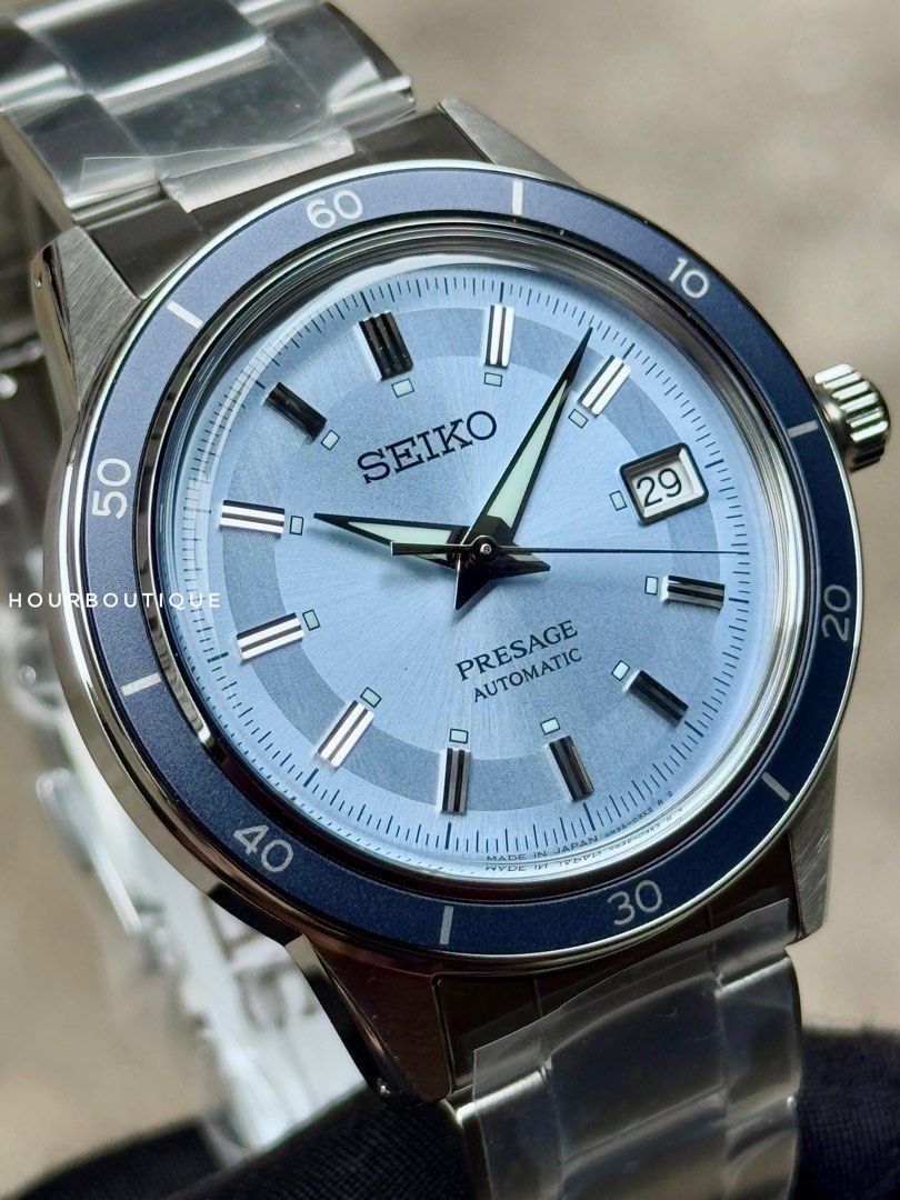 Brand New Seiko Presage Ice Blue Europe Exclusive Automatic Watch SRPL19J1