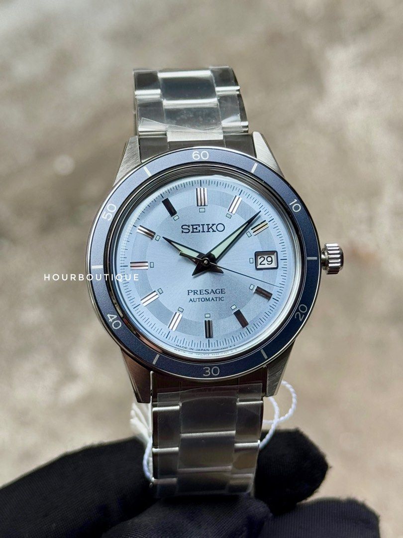 Brand New Seiko Presage Ice Blue Europe Exclusive Automatic Watch SRPL19J1