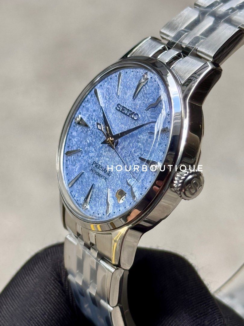 Brand New Seiko Presage Lady’s Cocktail Time Automatic Dress Watch with Diamond Point SRPL61J1