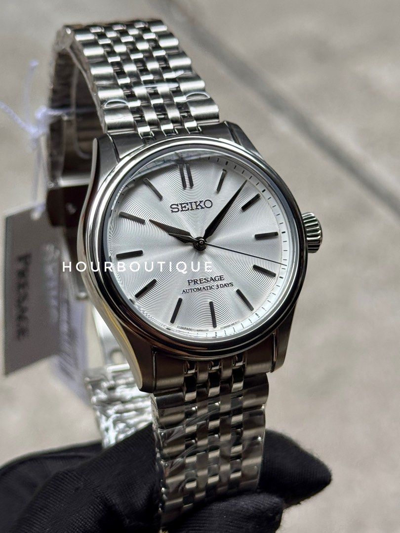 Brand New Seiko Presage Mid Size Automatic Silver Dial Watch HCC001J1