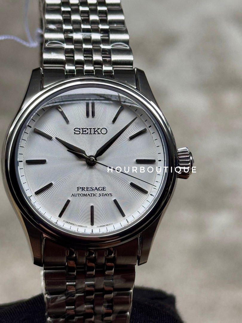 Brand New Seiko Presage Mid Size Automatic Silver Dial Watch HCC001J1