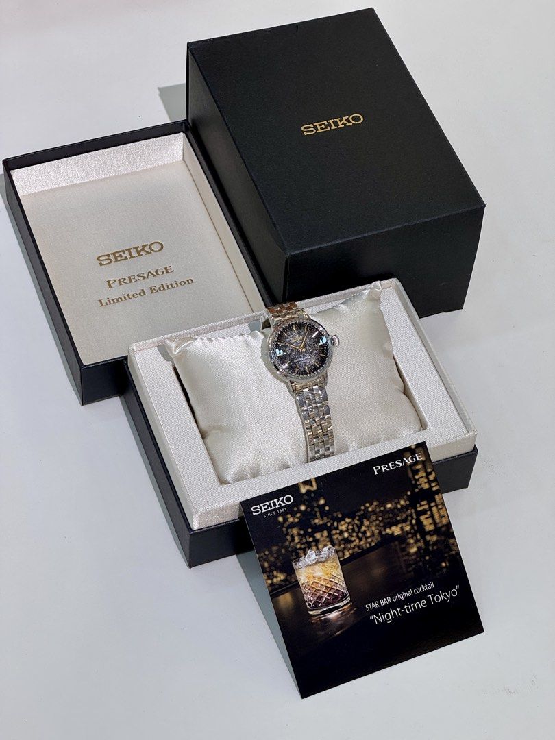 Brand New Seiko Presage Night Time Tokyo Cocktail Time Automatic Watch SRE015J1