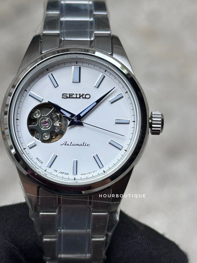 Brand New Seiko Presage Open Heart Automatic lady’s Watch White Dial