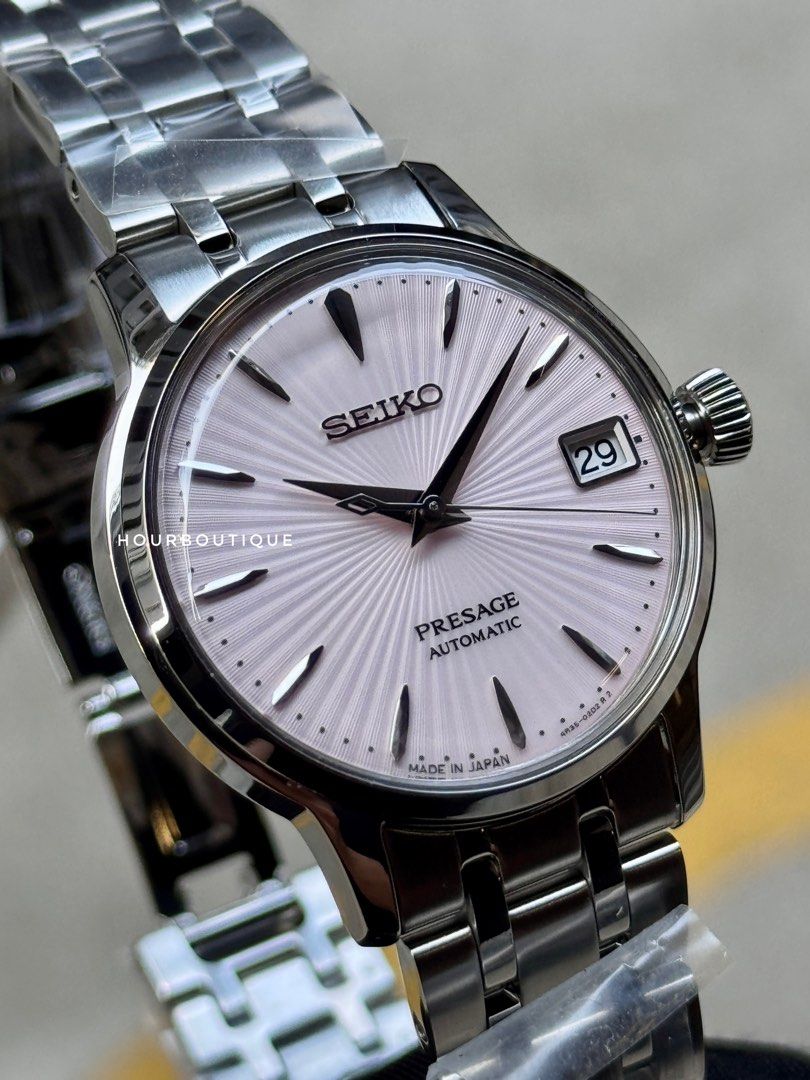Brand New Seiko Presage Pastel Pink Dial Automatic Watch SRP839J1