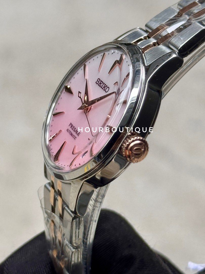 Brand New Seiko Presage Pink Sakura Cocktail Time Automatic Watch SRPM06J1