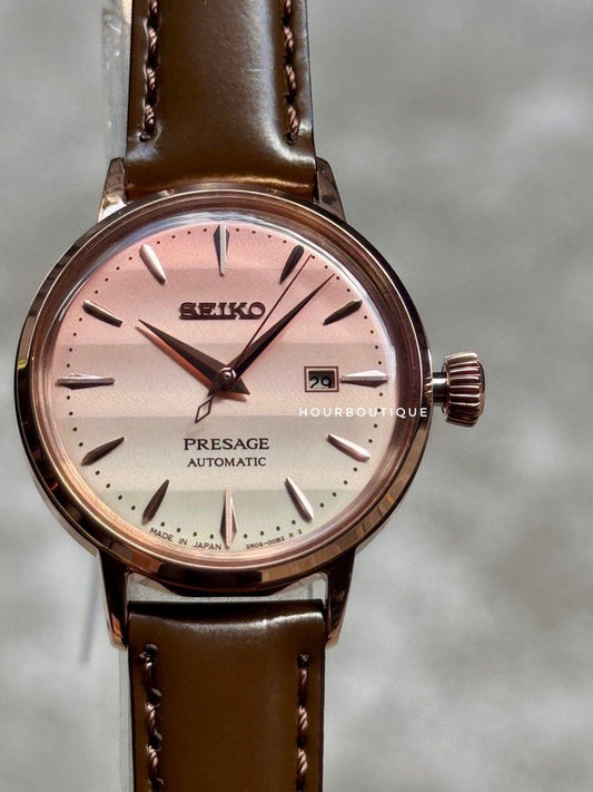 Brand New Seiko Presage Pink Twilight Automatic Limited Edition Watch SRE014J1