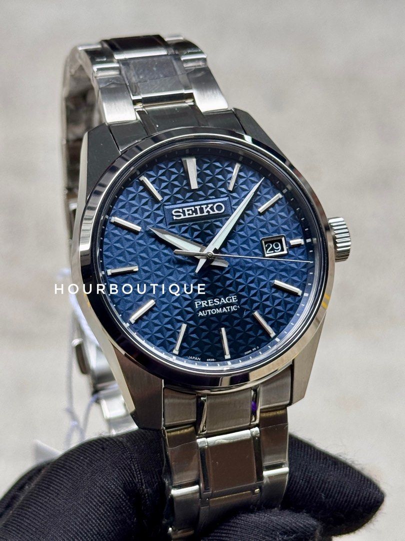 Brand New Seiko Presage Sharp Edge Blue Dial Automatic Watch SPB167J1