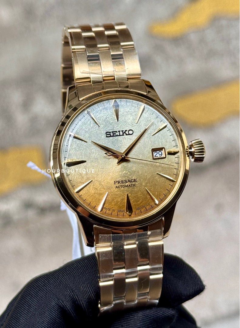 Brand New Seiko Presage SnowFlake Dial Automatic Dress Watch SRPK46J1