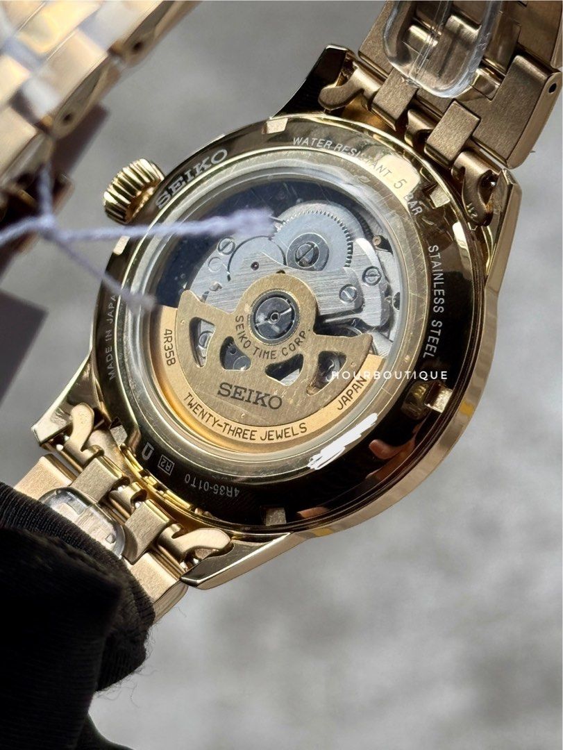 Brand New Seiko Presage SnowFlake Dial Automatic Dress Watch SRPK46J1