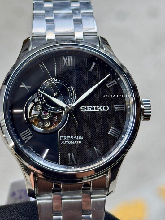 Brand New Seiko Presage Zen Garden, Black Dial Automatic Watch SSA377J1