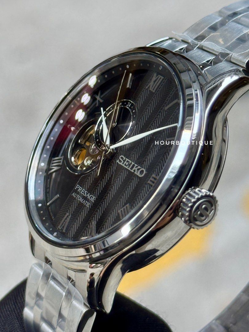 Brand New Seiko Presage Zen Garden, Black Dial Automatic Watch SSA377J1