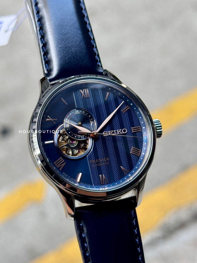 Brand New Seiko Presage Zen Garden Blue Dial Automatic Watch SSA421J1