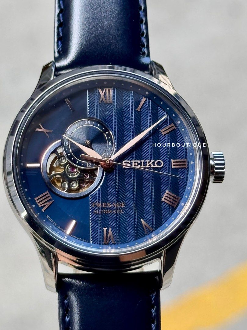Brand New Seiko Presage Zen Garden Blue Dial Automatic Watch SSA421J1