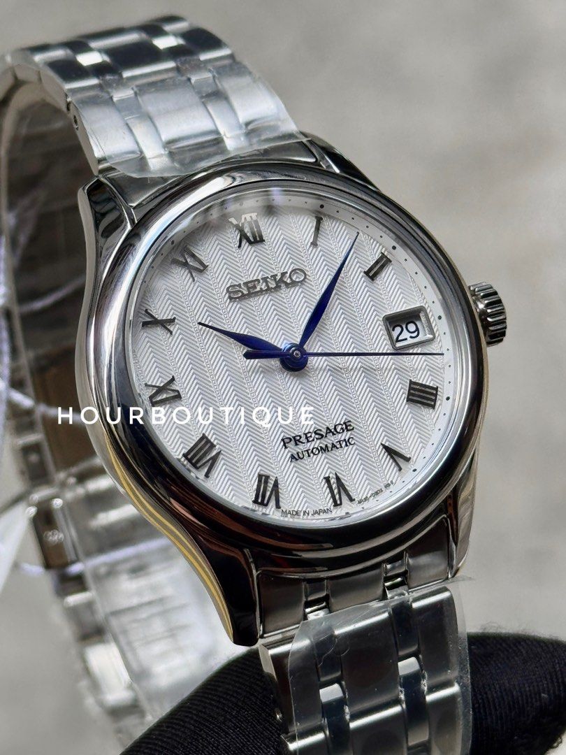 Brand New Seiko Presage Zen Garden White Dial, Automatic Lady’s Dress Watch SRPF49J1