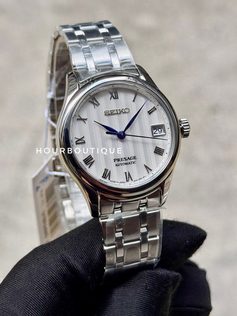 Brand New Seiko Presage Zen Garden White Dial, Automatic Lady’s Dress Watch SRPF49J1