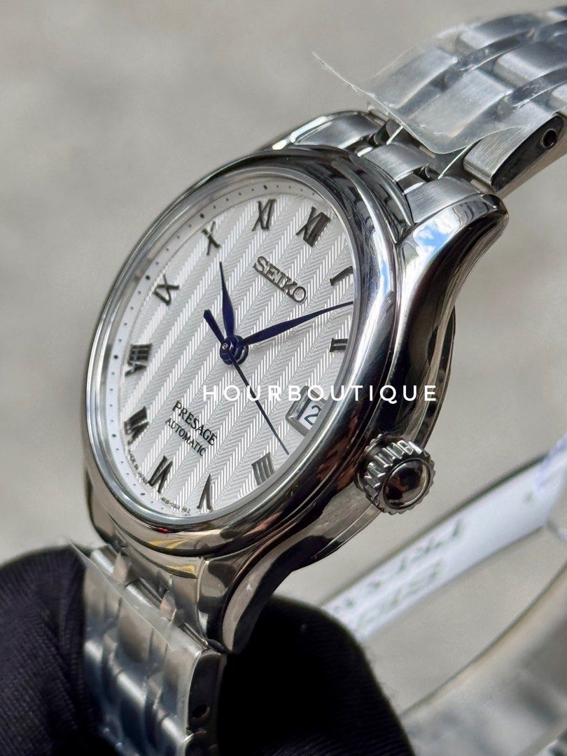 Brand New Seiko Presage Zen Garden White Dial, Automatic Lady’s Dress Watch SRPF49J1