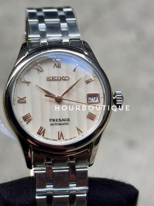 Brand New Seiko Presage Zen Garden Cream Dial, Lady’s Automatic Dress Watch SRPF47J1