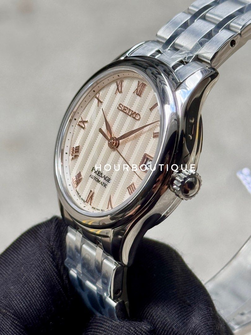 Brand New Seiko Presage Zen Garden Cream Dial, Lady’s Automatic Dress Watch SRPF47J1