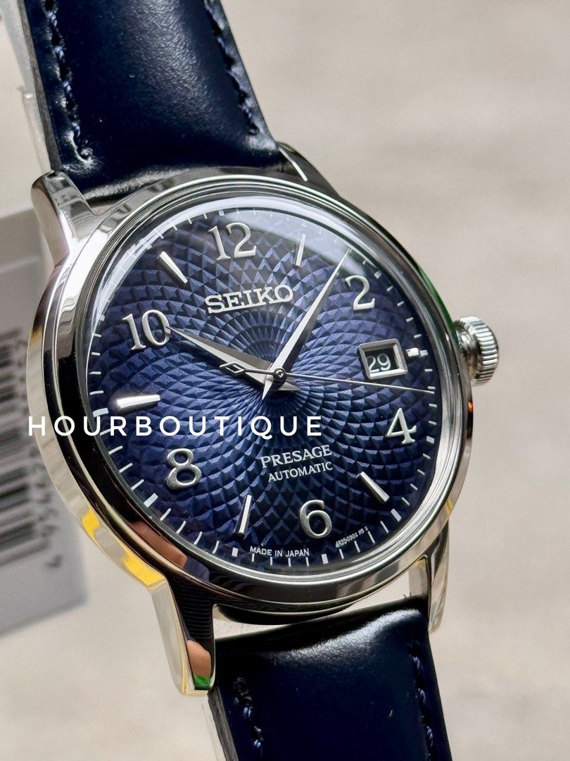 Brand New Seiko Presahe 38.5mm Blue Dial Automatic Watch SRPE43J1