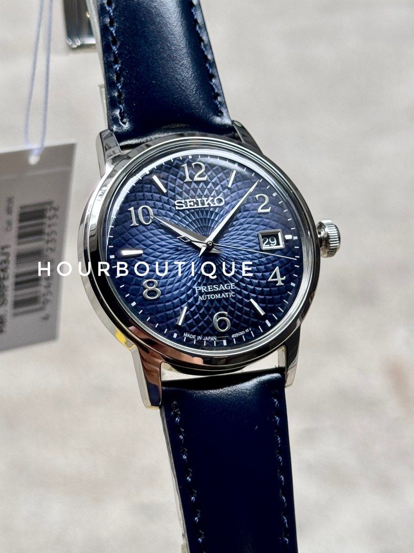 Brand New Seiko Presahe 38.5mm Blue Dial Automatic Watch SRPE43J1