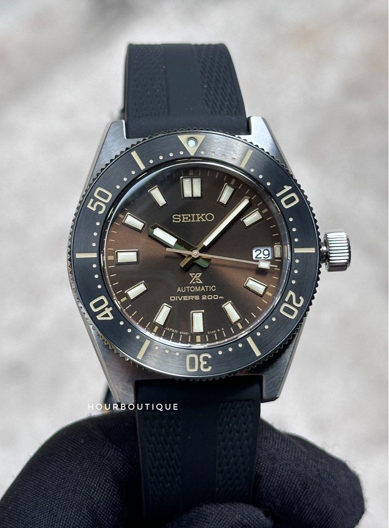 Brand New Seiko Prospex 62Mas Brown Sunburst Dial Men's Automatic Divers Watch SBDC105 SPB147J1