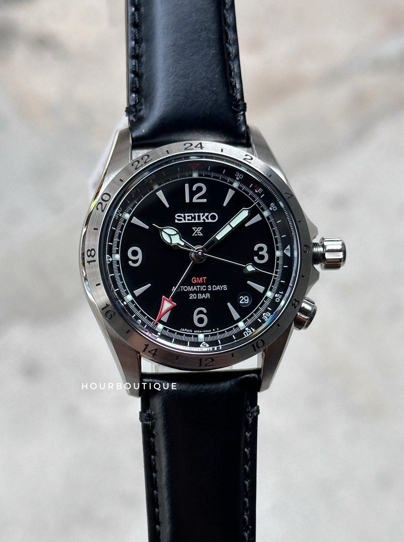 Brand New Seiko Prospex Alpinist GMT Black Dial Mens Automatic FieldWatch SPB379J1