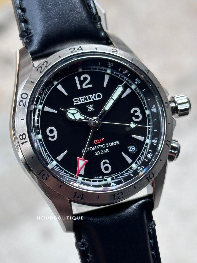 Brand New Seiko Prospex Alpinist GMT Black Dial Mens Automatic FieldWatch SPB379J1