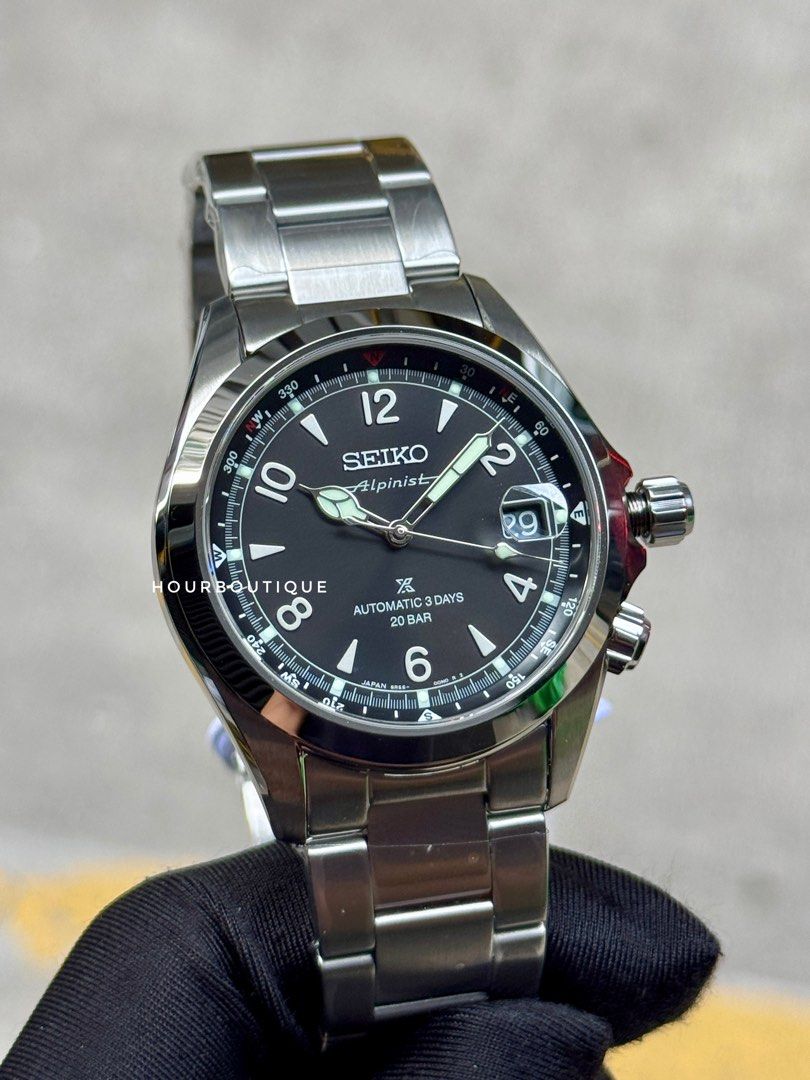 Brand New Seiko Prospex Alpinist Black Dial Automatic FieldWatch SPB505J1