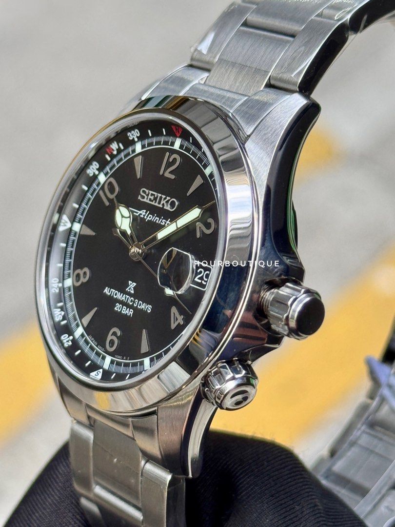 Brand New Seiko Prospex Alpinist Black Dial Automatic FieldWatch SPB505J1