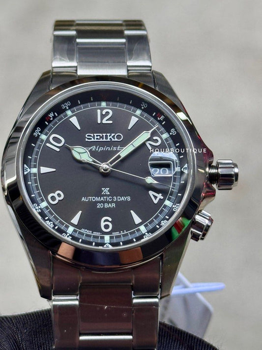 Brand New Seiko Prospex Alpinist Black Dial Automatic FieldWatch SPB505J1