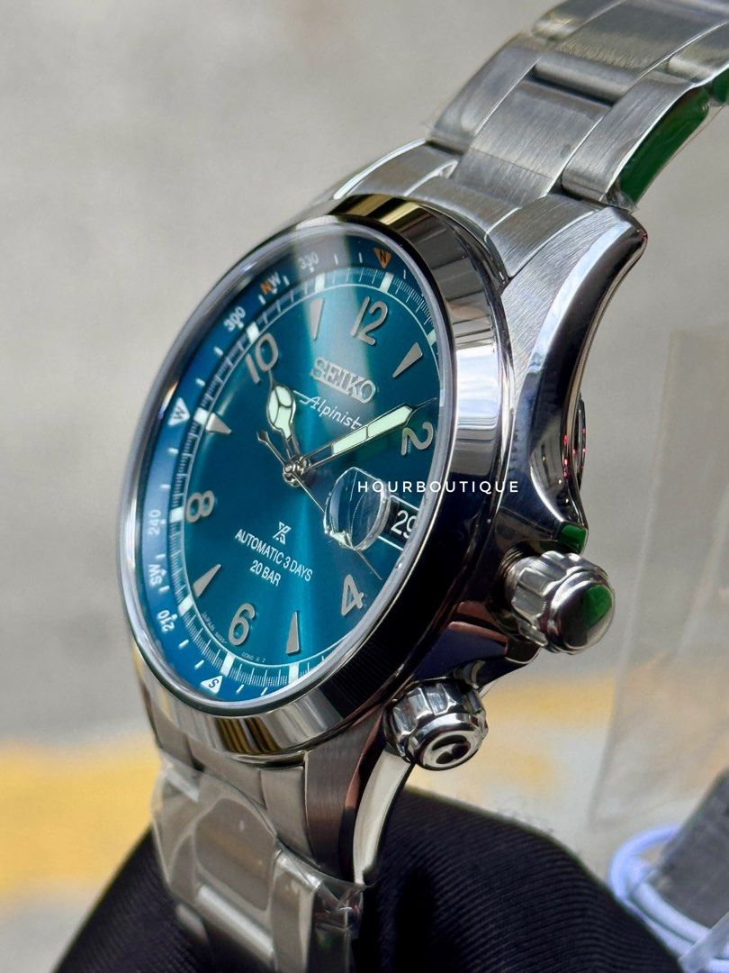 Brand New Seiko Prospex Alpinist Metallic Blue Dial Automatic Watch SPB503J1