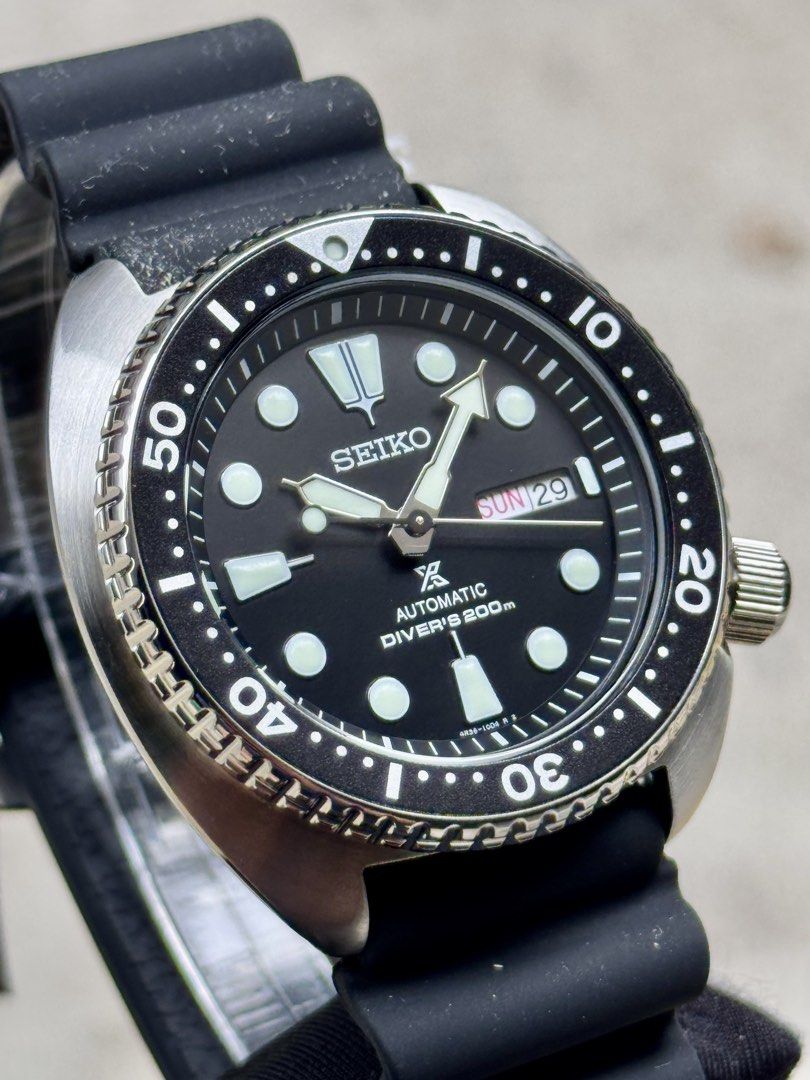 Brand New Seiko Prospex Classic Black Dial Turtle, Automatic Divers Watch SRPE93K1