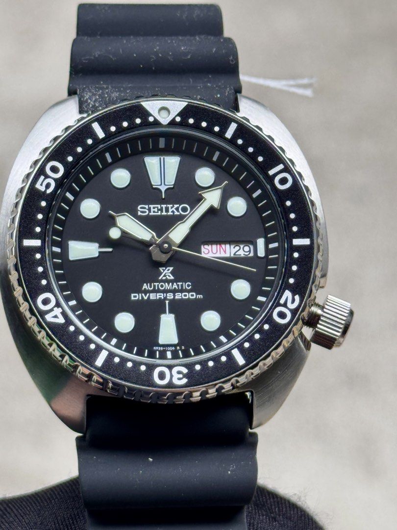 Brand New Seiko Prospex Classic Black Dial Turtle, Automatic Divers Watch SRPE93K1