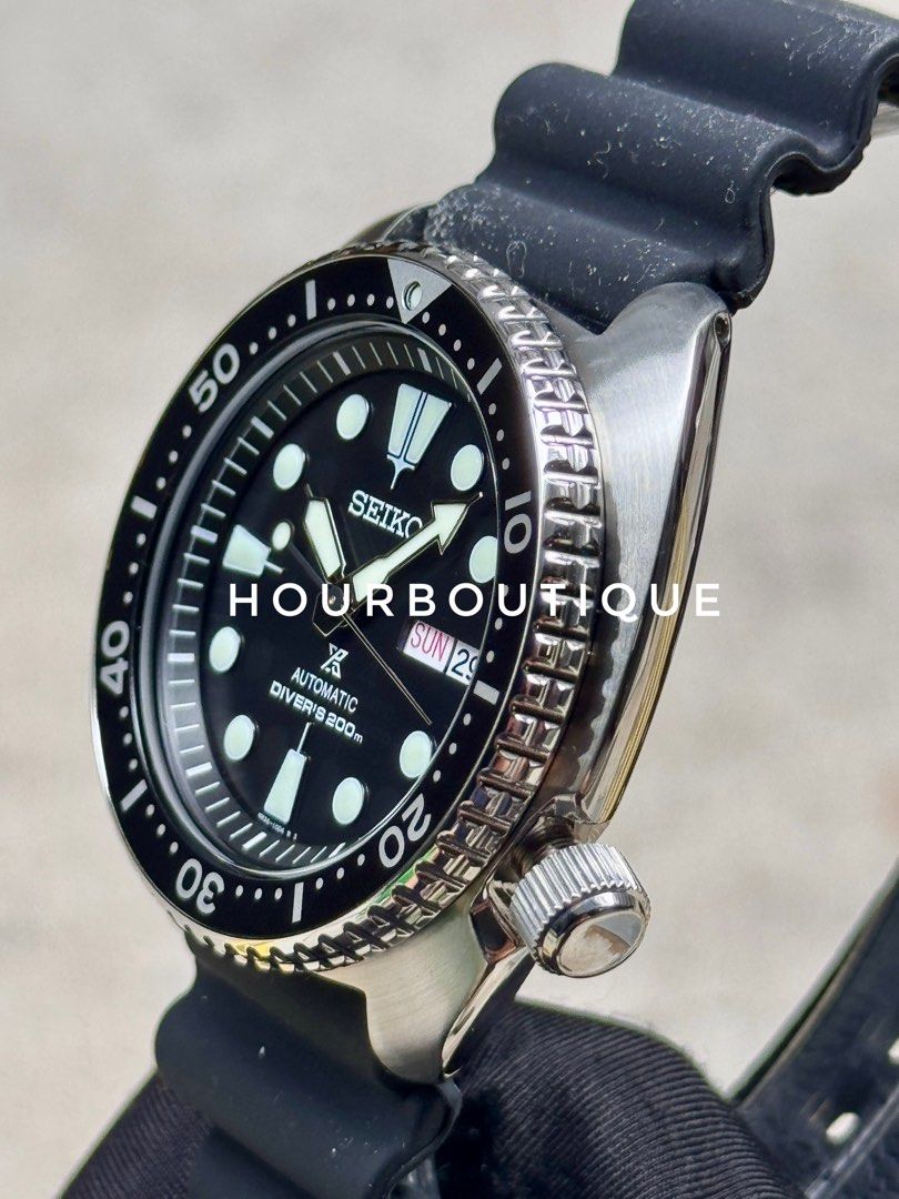 Brand New Seiko Prospex Classic Black Dial Turtle, Automatic Divers Watch SRPE93K1