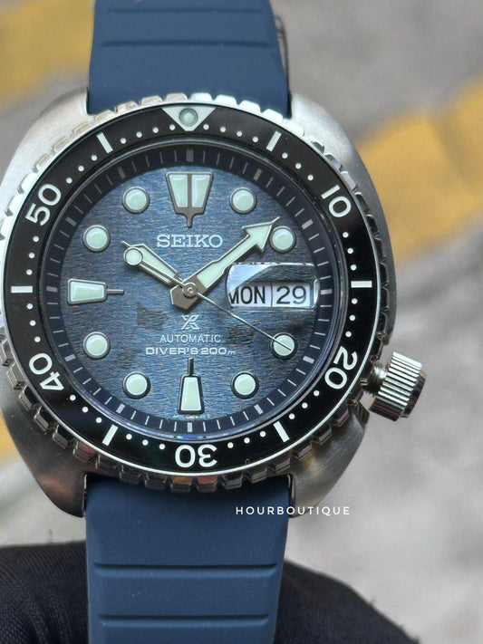 Brand New Seiko Prospex Dark Manta Ray King Turtle Mens Automatic Divers Watch SRPF77K1