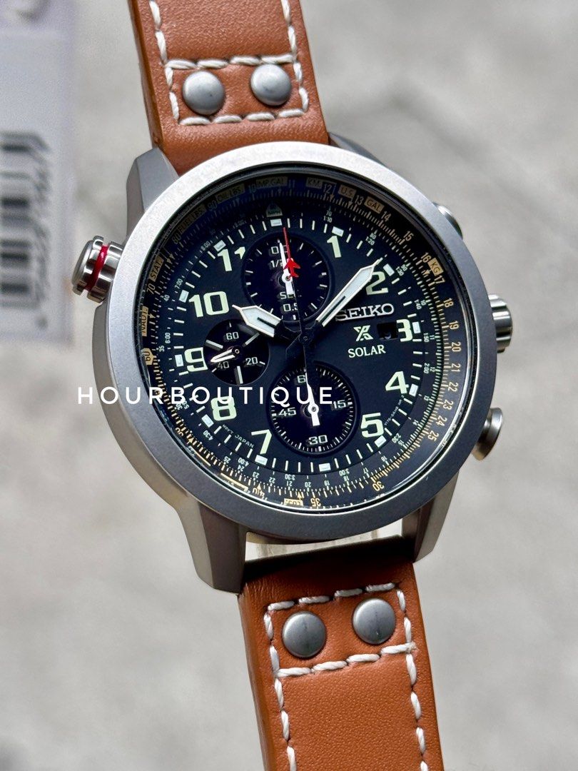 Brand New Seiko Prospex Flight Master Solar Chronograph Watch SSC421P1