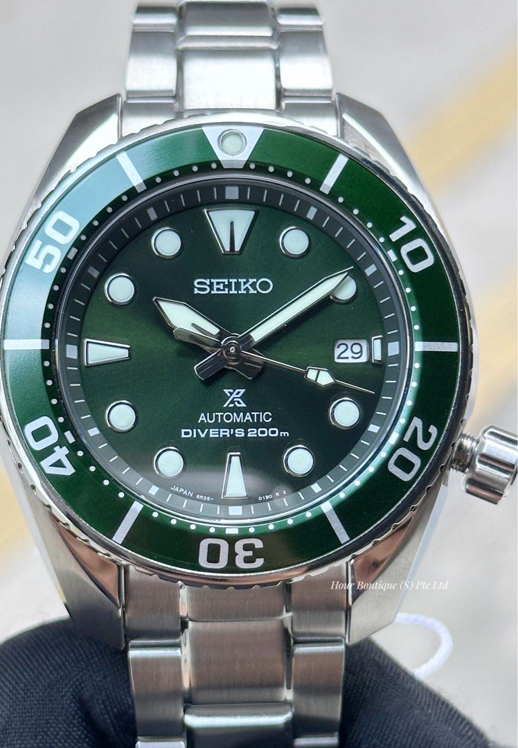 Brand New Seiko Prospex Green Hulk Sumo Men's Automatic Divers Watch SBDC081 SPB103J1