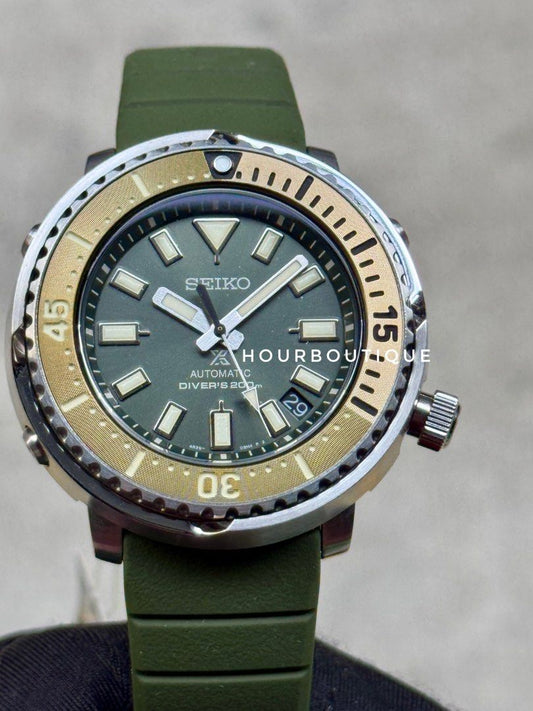 Brand New Seiko Prospex Green Tuna Automatic Divers Watch SRPF83K1
